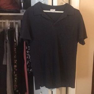 Sunspel Riviera Polo Shirt Navy